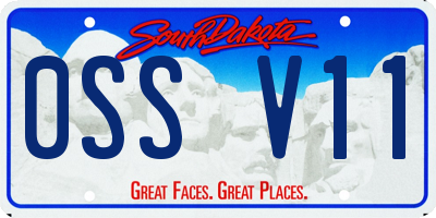SD license plate 0SSV11