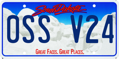 SD license plate 0SSV24