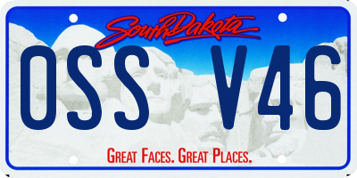 SD license plate 0SSV46