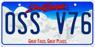 SD license plate 0SSV76