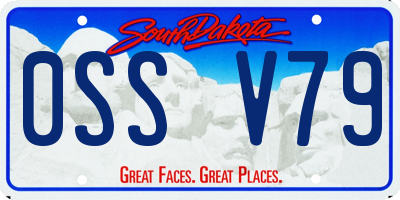 SD license plate 0SSV79
