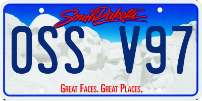 SD license plate 0SSV97