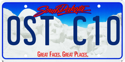 SD license plate 0STC10