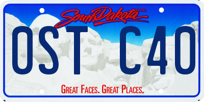 SD license plate 0STC40