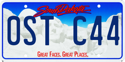 SD license plate 0STC44
