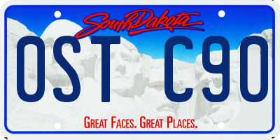 SD license plate 0STC90