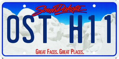 SD license plate 0STH11