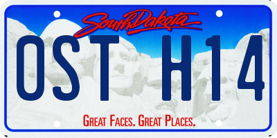 SD license plate 0STH14