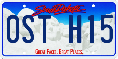 SD license plate 0STH15