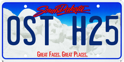 SD license plate 0STH25
