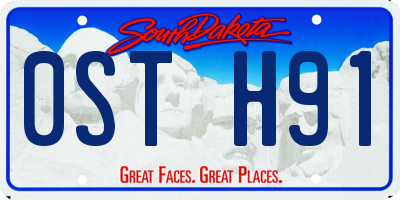 SD license plate 0STH91