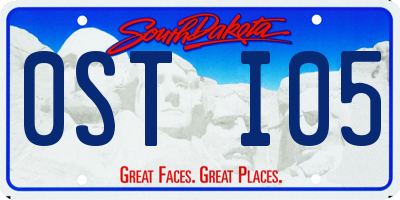 SD license plate 0STI05
