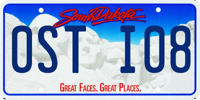 SD license plate 0STI08