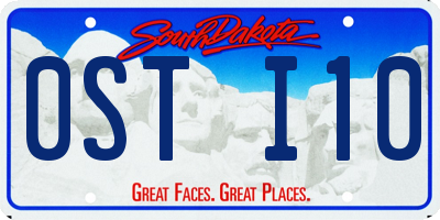 SD license plate 0STI10