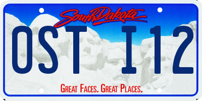 SD license plate 0STI12