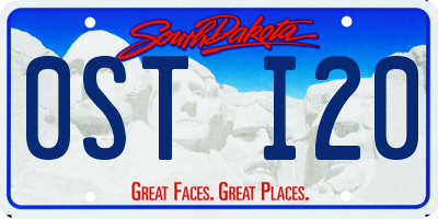 SD license plate 0STI20