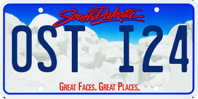 SD license plate 0STI24