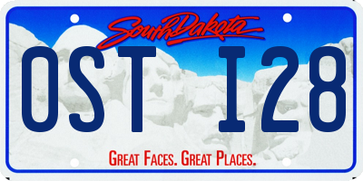 SD license plate 0STI28