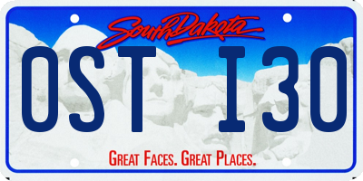 SD license plate 0STI30