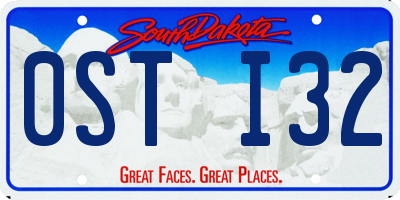 SD license plate 0STI32