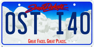 SD license plate 0STI40