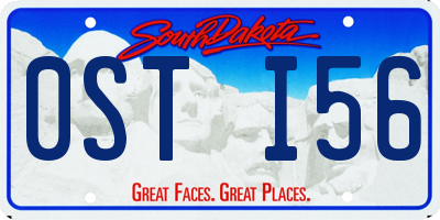 SD license plate 0STI56