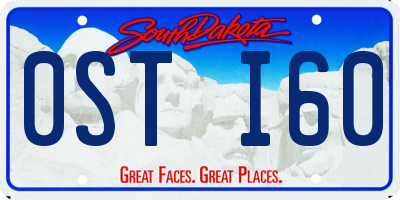 SD license plate 0STI60