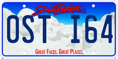 SD license plate 0STI64