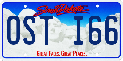 SD license plate 0STI66
