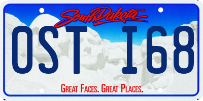 SD license plate 0STI68