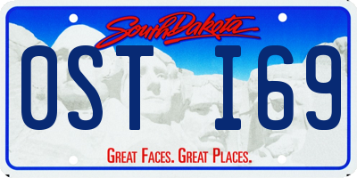 SD license plate 0STI69