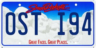 SD license plate 0STI94