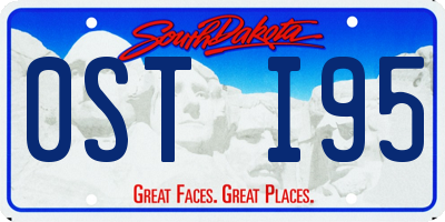 SD license plate 0STI95