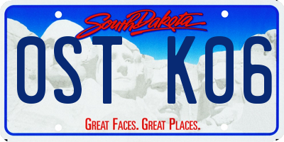 SD license plate 0STK06