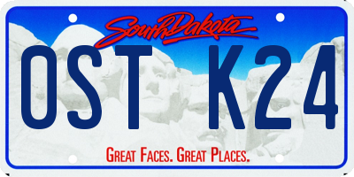SD license plate 0STK24
