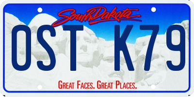 SD license plate 0STK79