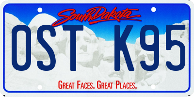 SD license plate 0STK95