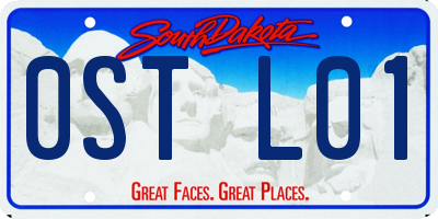 SD license plate 0STL01