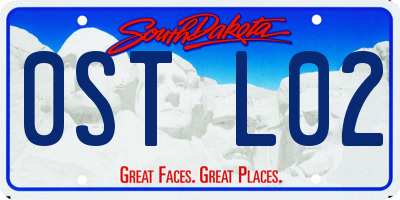SD license plate 0STL02