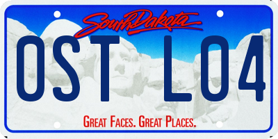 SD license plate 0STL04