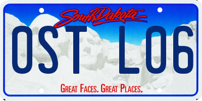 SD license plate 0STL06