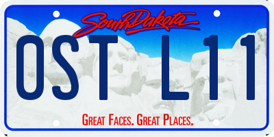 SD license plate 0STL11