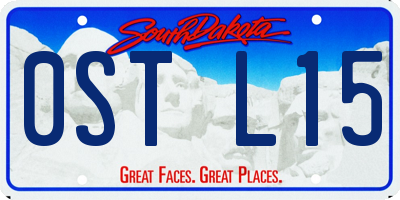 SD license plate 0STL15