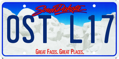 SD license plate 0STL17