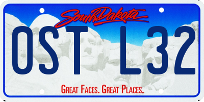 SD license plate 0STL32