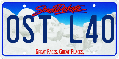 SD license plate 0STL40