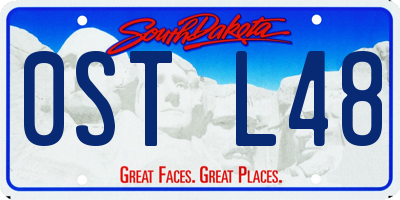 SD license plate 0STL48