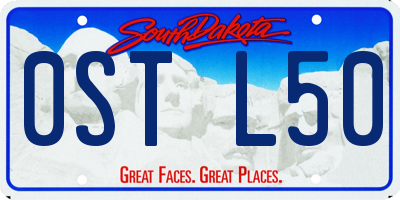 SD license plate 0STL50