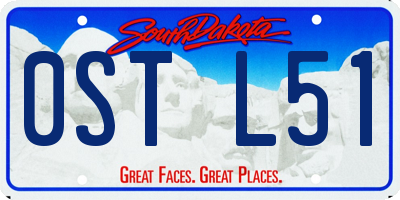 SD license plate 0STL51