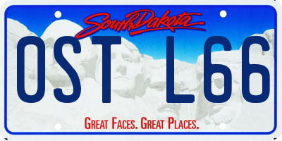 SD license plate 0STL66